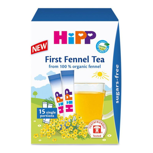 Hipp Organic First Fennel Tea for Newborns and Infants with Colic 0.19 oz (5.4 g)