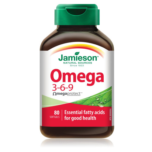 Jamieson Omega-3-6-9 Biocomplex 1200 mg 80 Capsules