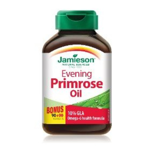 Jamieson Evening Primrose Oil for Menopause Relief for Women 90 + 90 Capsules