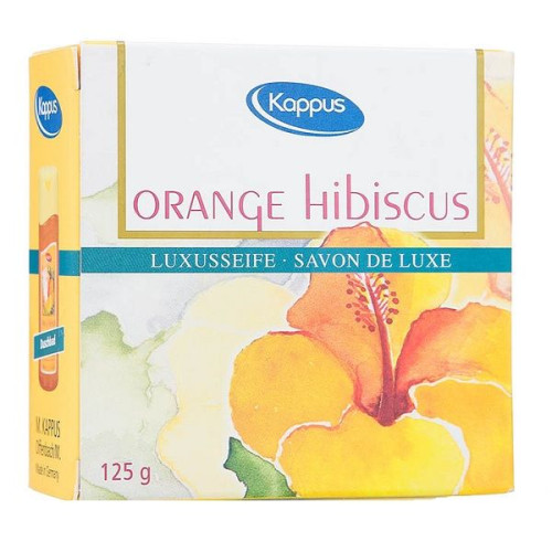 Kappus Orange Hibiscus Soap with Hibiscus Extract 4.41 oz (125 g)