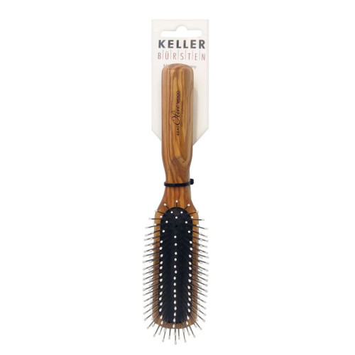 Keller Bursten Hairbrush with Metal Teeth