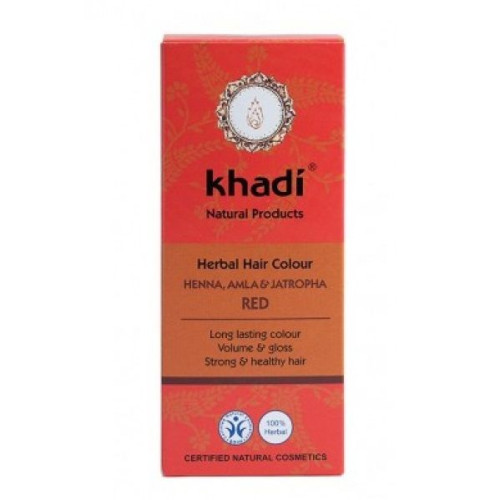 Khadi Herbal Hair Color with Henna Amla and Jatropha Red 3.53 oz (100 g)