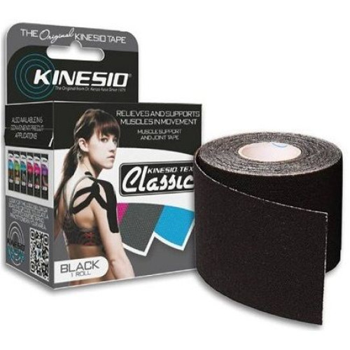 Kinesio Tex Classic Therapeutic Tape Black 1.97 in (5 cm) x 4 m