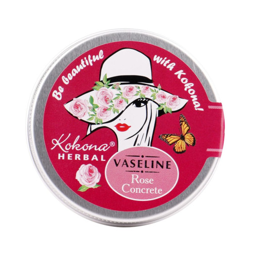 Kokona Vaseline Natural Herbal Vaseline with Rose Concrete for Sensitive Skin 1.69 fl oz (50 ml)