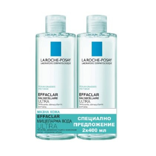 La Roche Posay Effaclar Ultra Promo Set Micellar Water for Oily Skin 81.15 fl oz (2400 ml)
