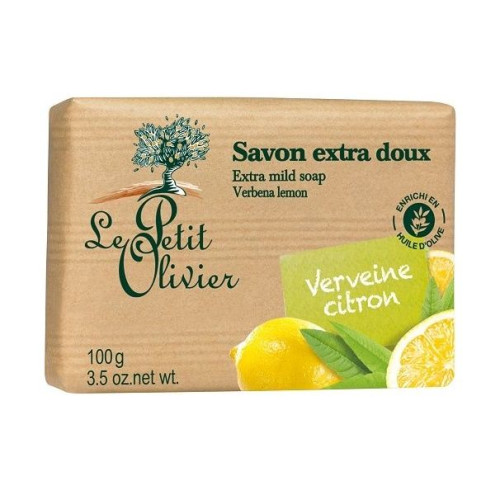 Le Petit Olivier Gentle Softening Soap with Lemon and Verbena 3.53 oz (100 g)