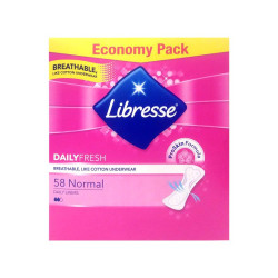Libresse Daily Fresh Normal Daily Sanitary Pads 58 pcs