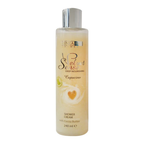 Linea Bio Velvet Sense Deeply Refreshing Shower Gel with Cappuccino Scent 8.12 fl oz (240 ml)