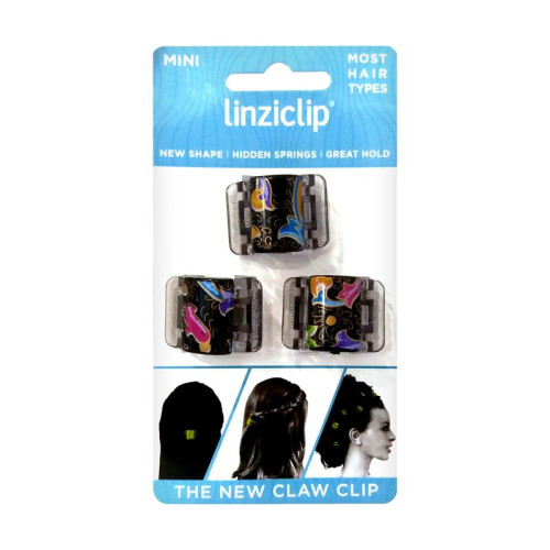 Linziclip Mini Hair Clip Indian Summer 3 pcs