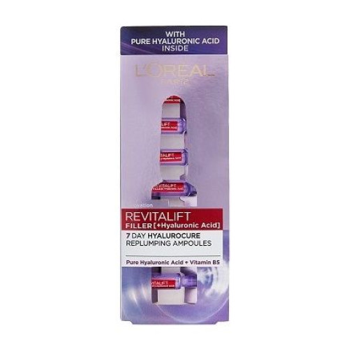 L'oreal Revitalift Filler Anti-Aging Face Ampoules with Hyaluronic Acid 2.4 fl oz (71 ml)