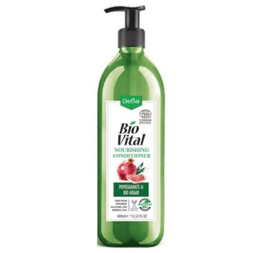 Deva Biovital Nourishing Volume Conditioner for Fine and Thin Hair Argan and Pomegranate 13.53 fl oz (400 ml)