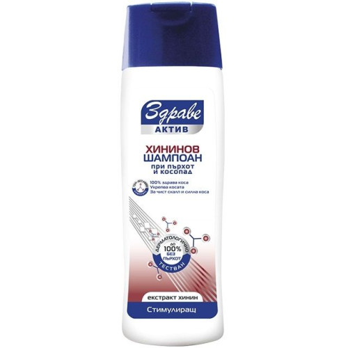 Aroma Health Active Strengthening Shampoo with Quinine Against Dandruff and Hair Loss with Zinc 6.76 fl oz (200 ml)
