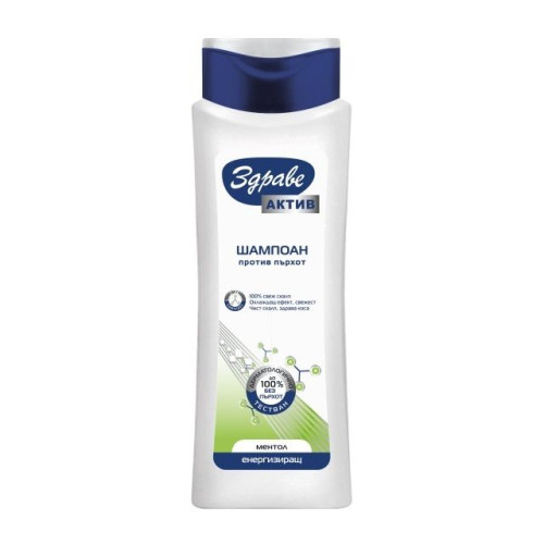 Aroma Health Active Toning Anti-Dandruff Shampoo for Shiny Hair with Menthol 13.19 fl oz (390 ml)