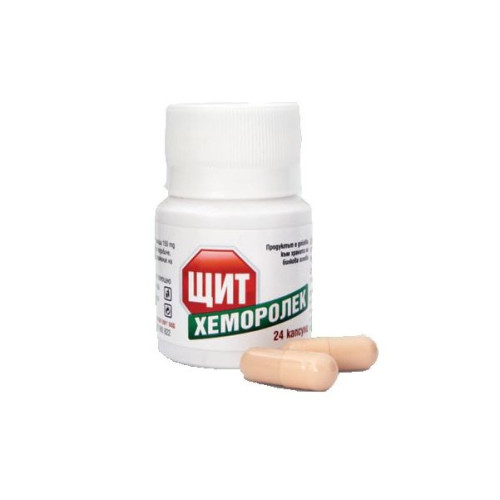 Panacea 2001 Shield Hemorolek for Pain and Inflamed Hemorrhoids 24 Capsules