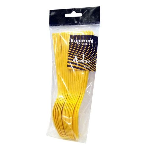 Kuporoni Premium Yellow Spoons 15 pcs