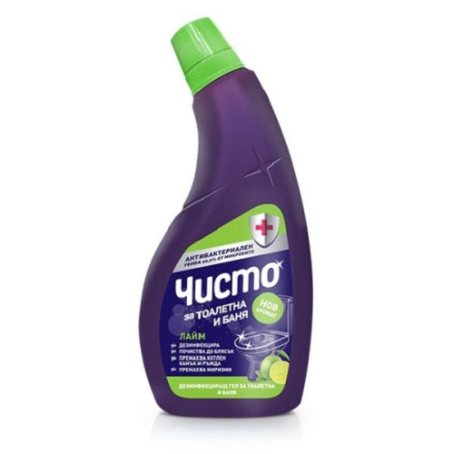 Clean Disinfectant Gel for Toilets and Bathrooms Lime Scent 23.67 fl oz (700 ml)