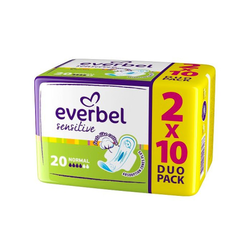 Everbel Sensitive Normal Cotton Soft Sanitary Pads 20 pcs