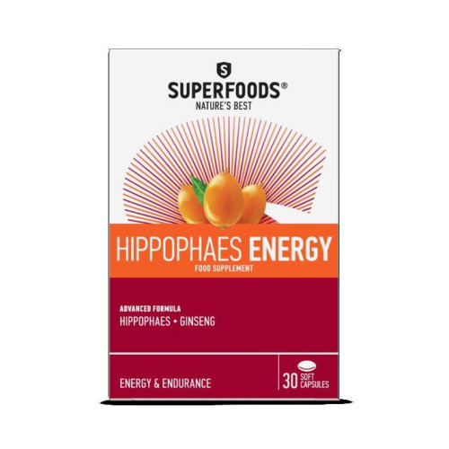 Superfoods Hippophaes Energy for Fatigue and Exhaustion 30 Capsules