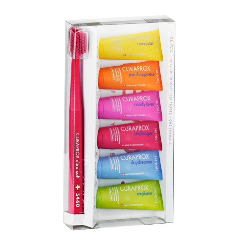 Curaprox Be You Promo Set Whitening Toothpaste and 5460 Ultra Soft Toothbrush