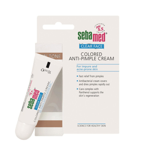 Sebamed Clear Face Anti-Acne Tinted Cream for Pimples 0.34 fl oz (10 ml)