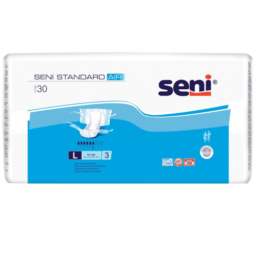 Seni Standard Air Universal Adult Diapers Size L 30 pcs
