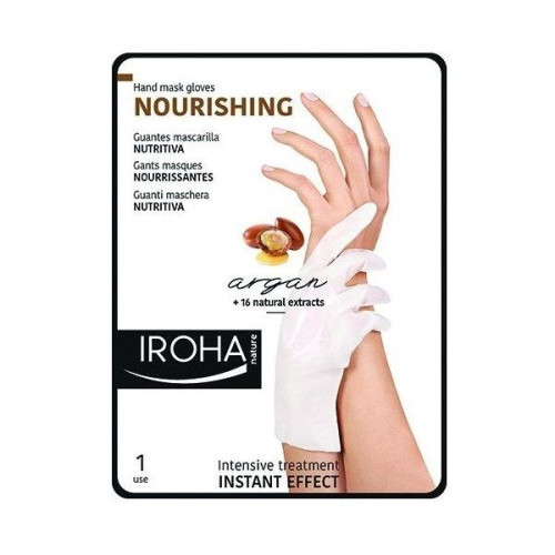 Iroha Argan Nourishing Hand Mask Gloves with Argan Oil 0.98 fl oz (29 ml)