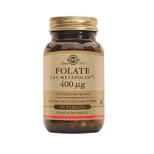 Solgar Folate for a Healthy Baby 400 mcg 50 Capsules