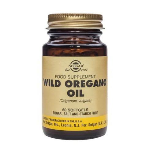 Solgar Oregano Oil for Stomach Problems with Vitamins 60 Capsules