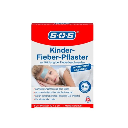 SOS Gel Patch for Fever in Children 4 pcs