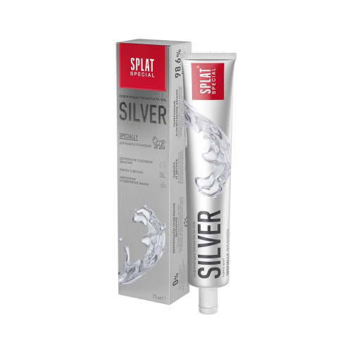 Splat Special Silver Antibacterial Toothpaste for Complete Protection with Mint 2.54 fl oz (75 ml)