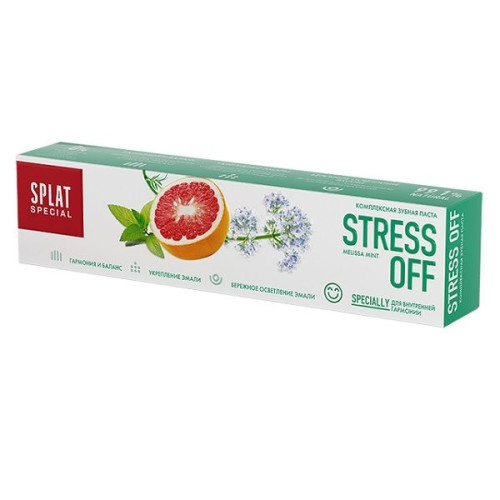 Splat Stress Off Toothpaste with Soothing and Healing Effect 2.54 fl oz (75 ml)