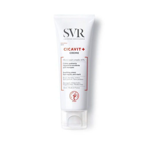 SVR Cicavit+ Repairing Cream for Damaged and Irritated Skin with Repairing Effect 1.35 fl oz (40 ml)
