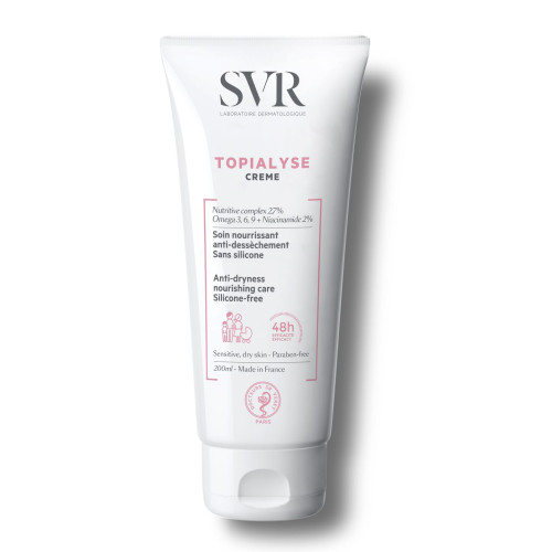SVR Topialyse Creme Moisturizing Cream for Face and Body for Atopic Dry Skin 6.76 fl oz (200 ml)