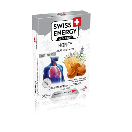 Swiss Energy for Sore Throat and Stuffy Nose 20 Herbs and Garden Tea 12 pcs