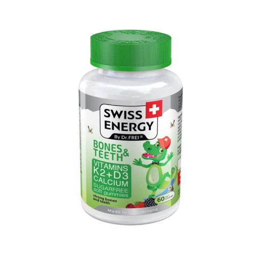 Swiss Energy Children's Vitamins for Healthy Bones Joints and Teeth 60 Gelatin Tablets
