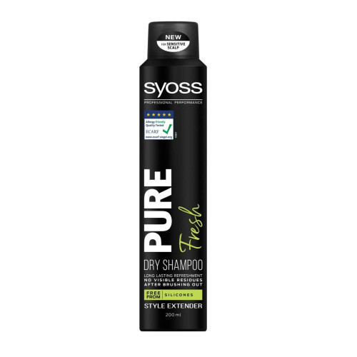 Syoss Pure Fresh Dry Shampoo for Hair 6.76 fl oz (200 ml)