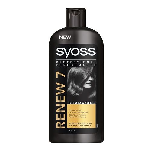 Syoss Renew 7 Shampoo for Severely Damaged Hair with Serine 16.91 fl oz (500 ml)