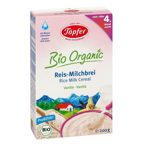 Topfer Milk Porridge with Rice and Vanilla for Babies 4+ Months 7.05 oz (200 g)