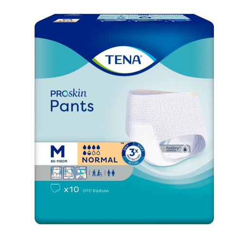 Tena Pants Normal Protective Underwear for Adults with Incontinence Size M 10 pcs