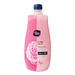 Teo Milk Rich Pure Camellia Moisturizing Liquid Soap with Glycerin and Camellia Scent - Refill 27.05 fl oz (800 ml)