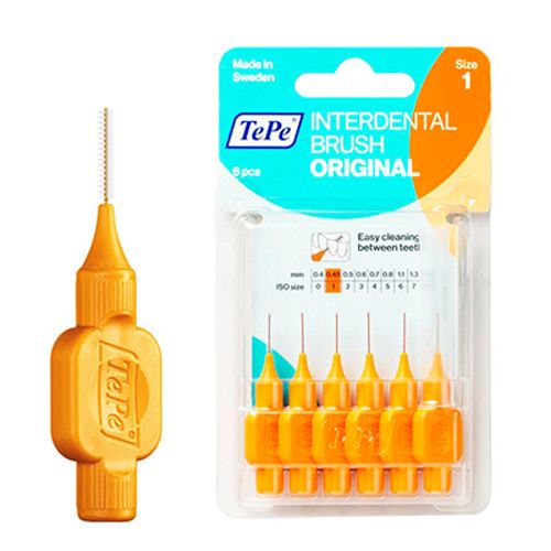 Tepe Interdental Original Interdental Brushes Size 0.02" (0.45 mm) 6 pcs