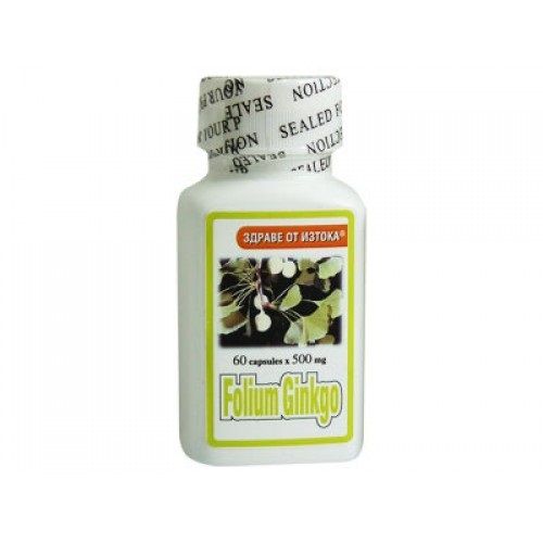 TNT Folium Ginkgo Biloba for Good Memory Concentration and Blood Circulation in the Extremities 500 mg 60 Tablets