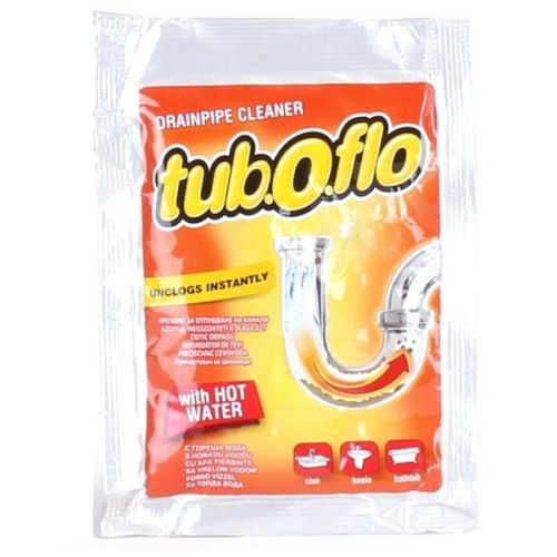 Tuboflo with Hot Water Hot Water Drain Unblocker 2.12 oz (60 g)