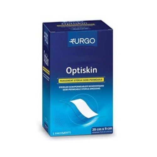 Urgo Optiskin Hypoallergenic Sterile Plasters for Deep Wounds 7.87"/3.54" (20/9 cm) 5 pcs
