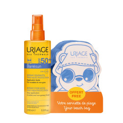 Uriage Barrierderm Set Sunscreen Spray for Children SPF 50+ 6.76 fl oz (200 ml) + Beach Towel Gift