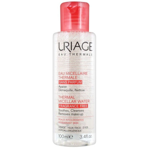 Uriage Eau Thermal Cleansing Micellar Water for Sensitive Skin with Apricot 3.38 fl oz (100 ml)