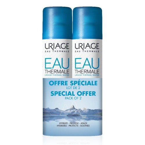 Uriage Eau Thermal Water Set Nourishes Hydrates and Soothes 2x10.14 fl oz (300 ml) Promotion
