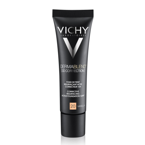 Vichy Dermablend 3D Correction Foundation for Oily Skin 20 Vanilla SPF 25 1.01 fl oz (30 ml)