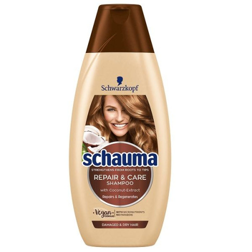 Schauma Shampoo for Dry and Damaged Hair Shea Butter and Coconut Extract 13.53 fl oz (400 ml)