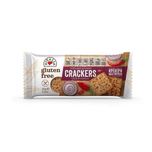 Vitalia Gluten-Free Crackers with Chili and Onion 3.17 oz (90 g)